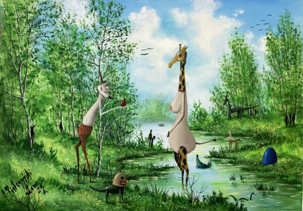 Lost paradise - a painting by Jarosław Kiełczyński