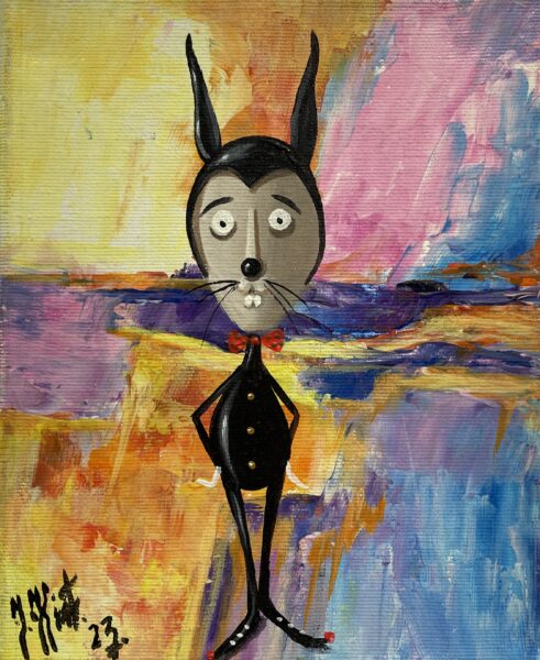 Secret service - a painting by Jarosław Kiełczyński