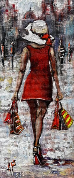 Shopping - a painting by Artur Partycki