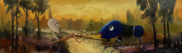 Simple walk - a painting by Jarosław Kiełczyński