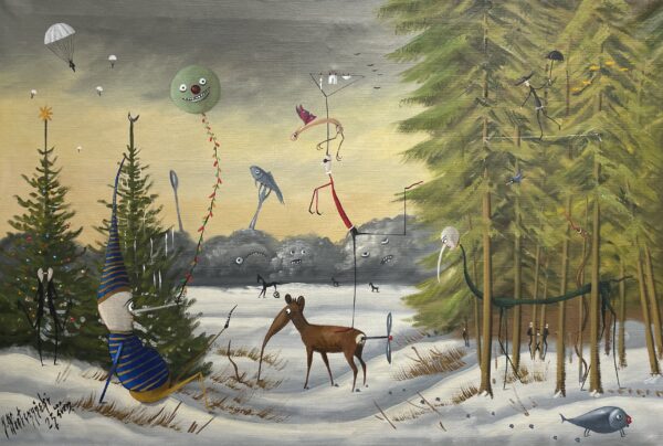 Best wishes - a painting by Jarosław Kiełczyński