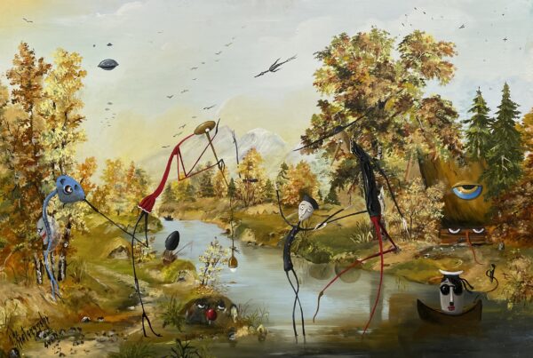 Invitation - a painting by Jarosław Kiełczyński