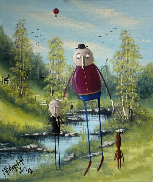 Brothers - a painting by Jarosław Kiełczyński