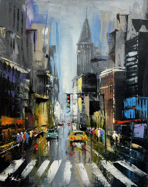 New York - a painting by Alfred Anioł