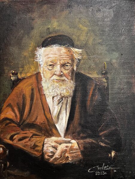 Old man - a painting by Zbigniew Cortez Zając