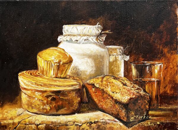 Sweet pastries - a painting by Zbigniew Cortez Zając