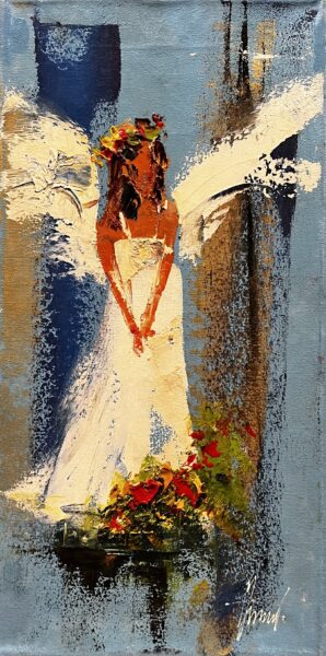 Angel - a painting by Alfred Anioł