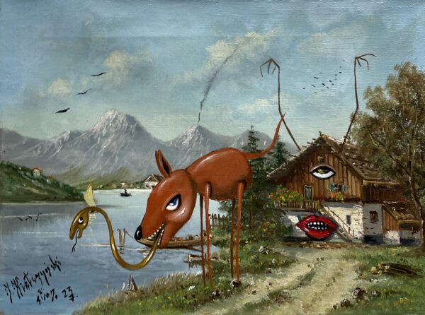 Doggie - a painting by Jarosław Kiełczyński