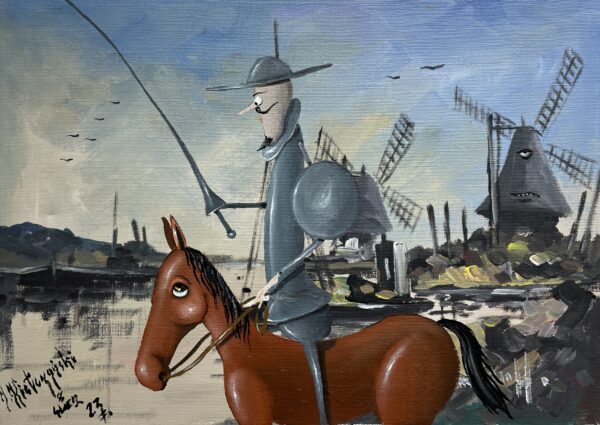 Don kichot - a painting by Jarosław Kiełczyński