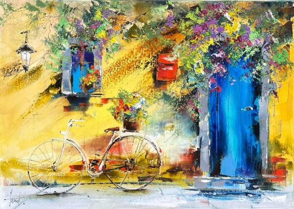 Bike - a painting by Alfred Anioł