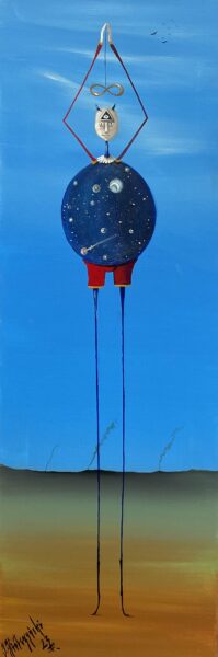 A gdy się nasycił Bóg stworzył siebie - a painting by Jarosław Kiełczyński