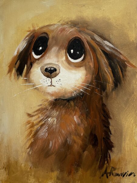 Doggie - a painting by Adam Rawicz