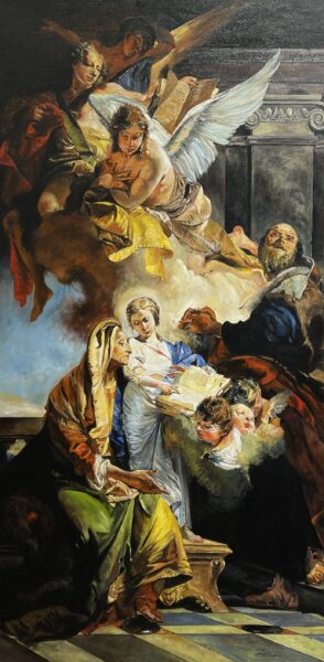 Edukacja Marii Panny - a painting by Zbigniew Cortez Zając