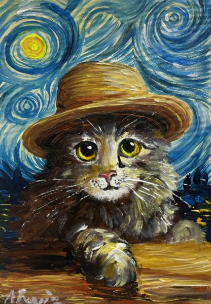 Van Gogh’s cat - a painting by Adam Rawicz