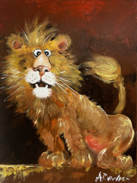 Lion - a painting by Adam Rawicz