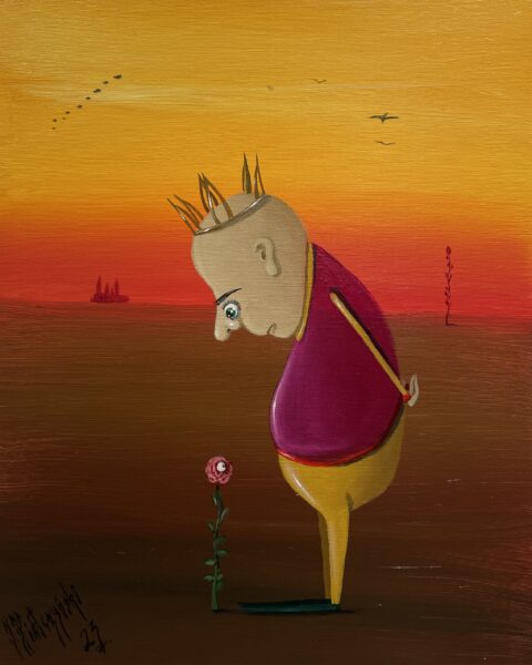 King - a painting by Jarosław Kiełczyński