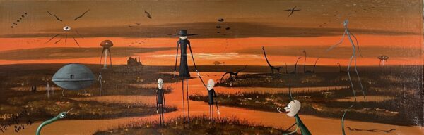 Walk - a painting by Jarosław Kiełczyński