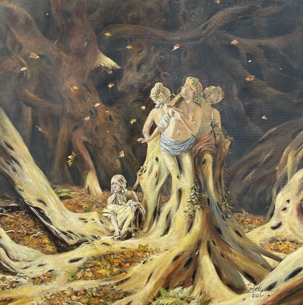 Zamienione w drzewo II - a painting by Zbigniew Cortez Zając