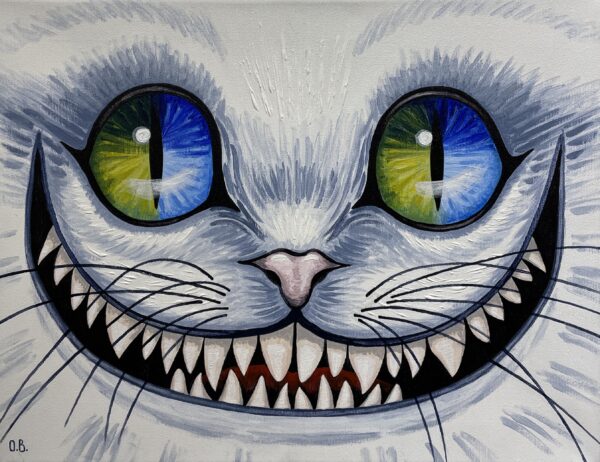 Cheshire Cat - a painting by Oksana Bulavina