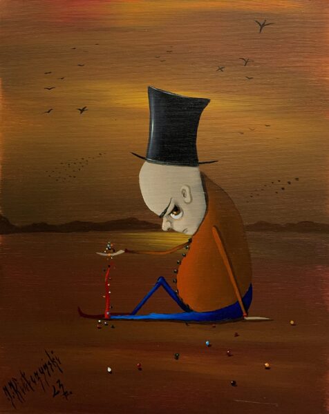 Magic balls - a painting by Jarosław Kiełczyński