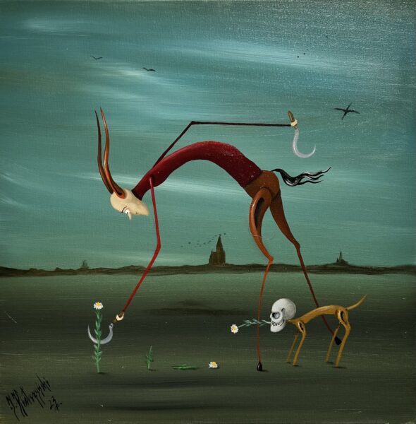 Florist - a painting by Jarosław Kiełczyński