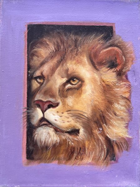 Lion - a painting by Przemiła Kościelna