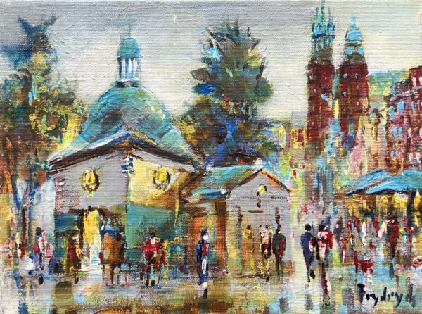 Kraków - a painting by Danuta Frydrych