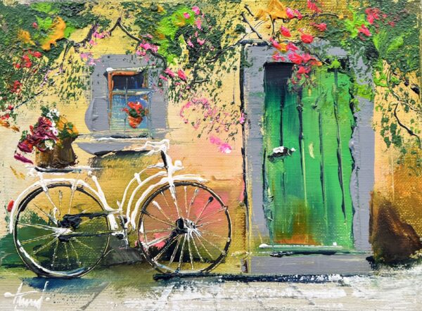 Bike - a painting by Alfred Anioł