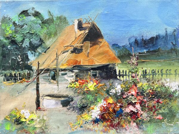 Cottage - a painting by Alfred Anioł