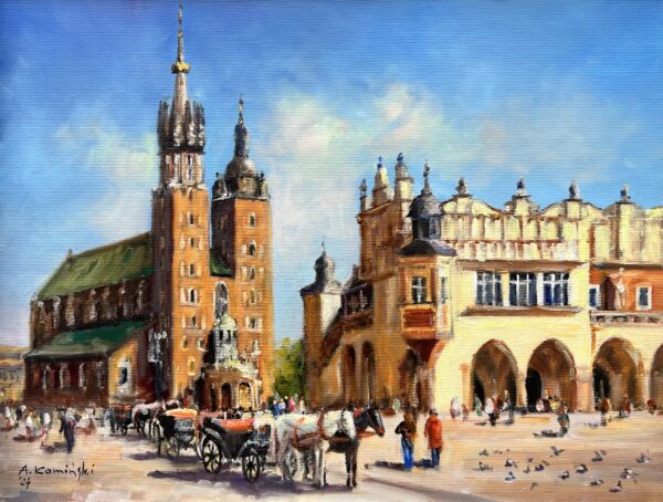 Kraków - a painting by Andrzej Kamiński