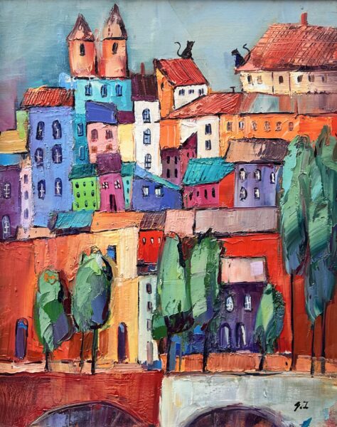 City - a painting by Grażyna Irek