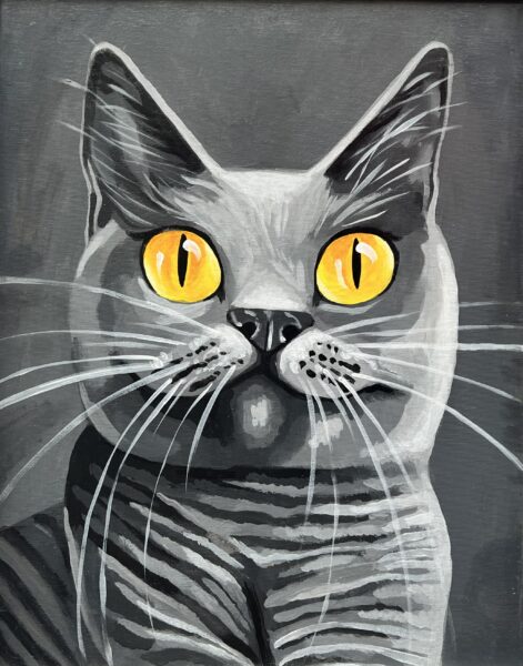 Cat - a painting by Julita Duda
