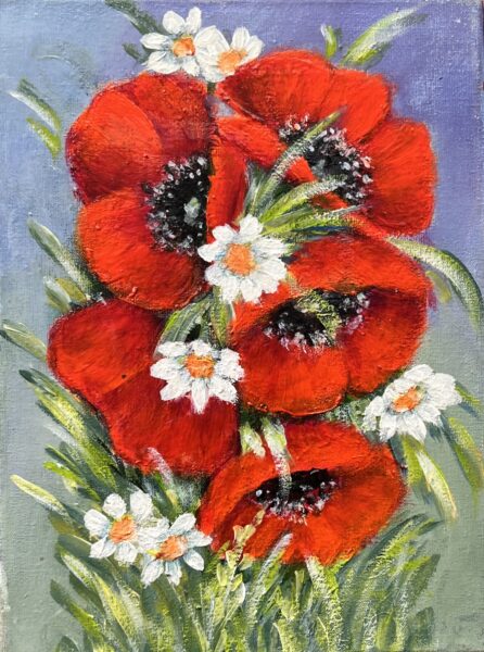 Poppies - a painting by Barbara Siewierska