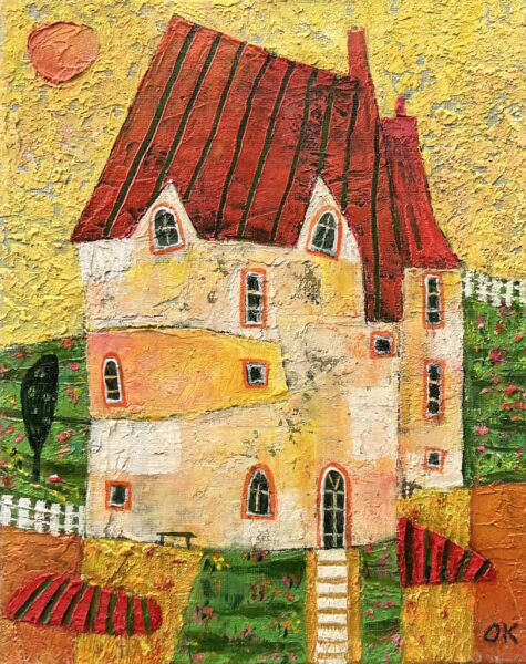 House - a painting by Olga Kost