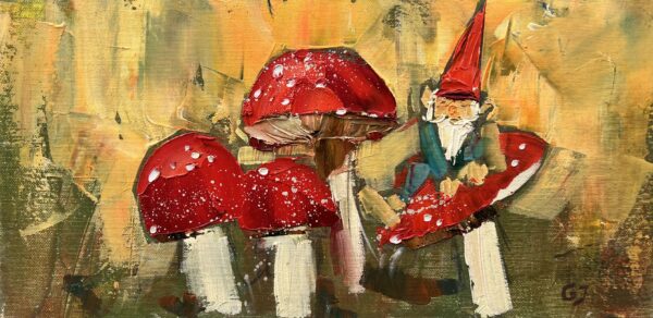 Moshrooms - a painting by Grażyna Irek