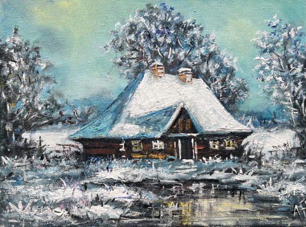 Winter - a painting by Artur Partycki