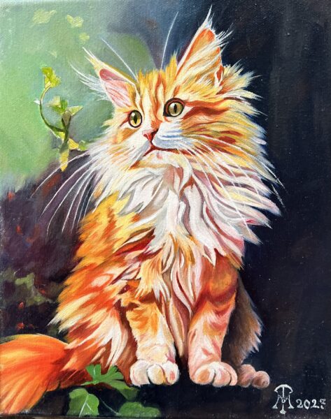 Cat - a painting by Mikolaj Ttsiak
