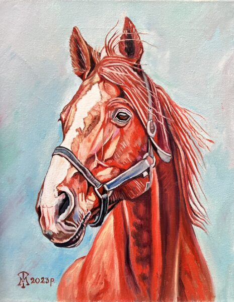Horse - a painting by Mikolaj Ttsiak