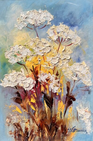 Flowers - a painting by Urszula Lemańska