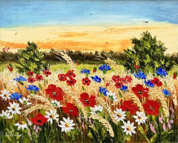 Meadow - a painting by Urszula Lemańska