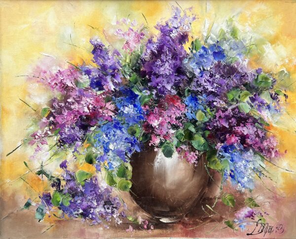Lilacs - a painting by Danuta Mazurkiewicz