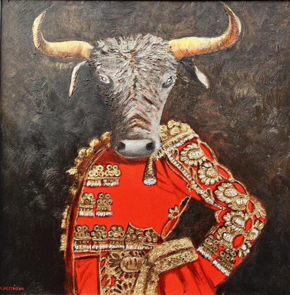 Bull - a painting by Marlena Lozinska
