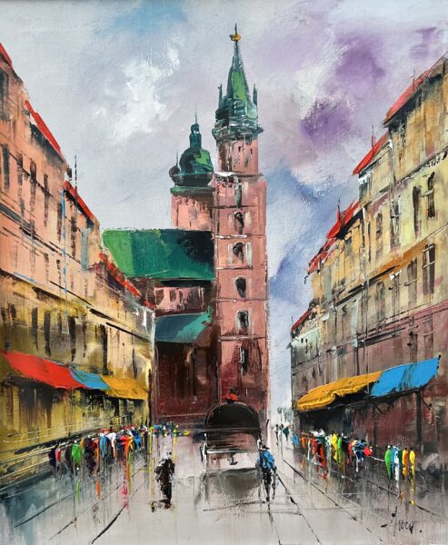 Kraków - a painting by Alfred Anioł