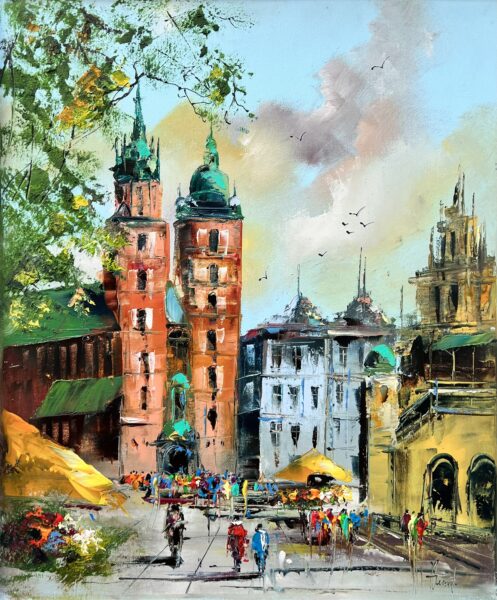 Kraków - a painting by Alfred Anioł