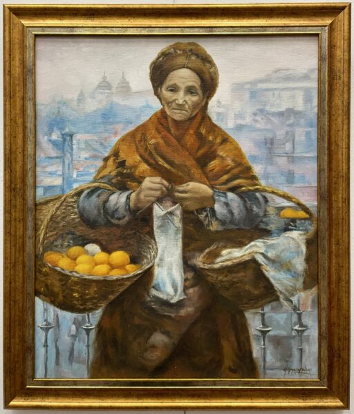 Żydówka z pomarańczami after Aleksander Gierymski - a painting by Grzegorz Gmachowski