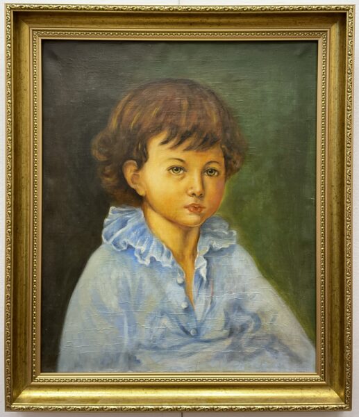 Portret dziewczynki - a painting by Nieznany artysta