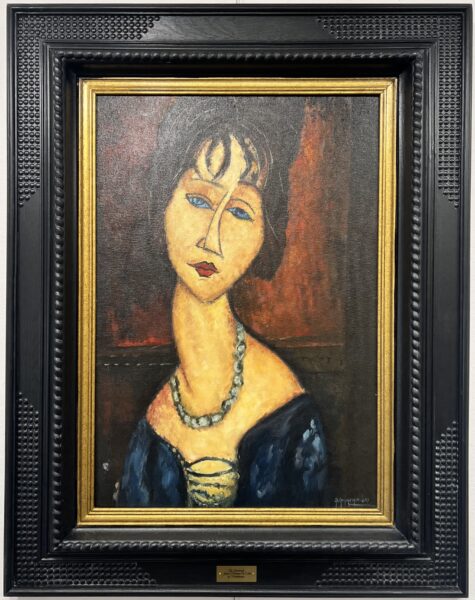 Jeanne Rebuterne Au Collier after Modigliani - a painting by Grzegorz Gmachowski