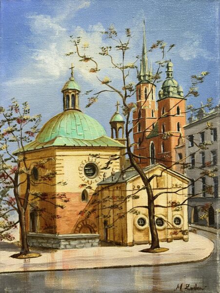 Kraków - a painting by Magdalena Żołnierek