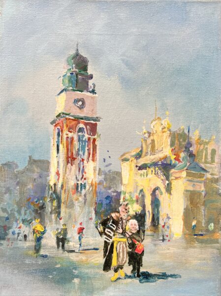 Paulette in Kraków - a painting by Maciej Szwec