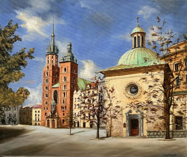 Kraków - a painting by Magdalena Żołnierek